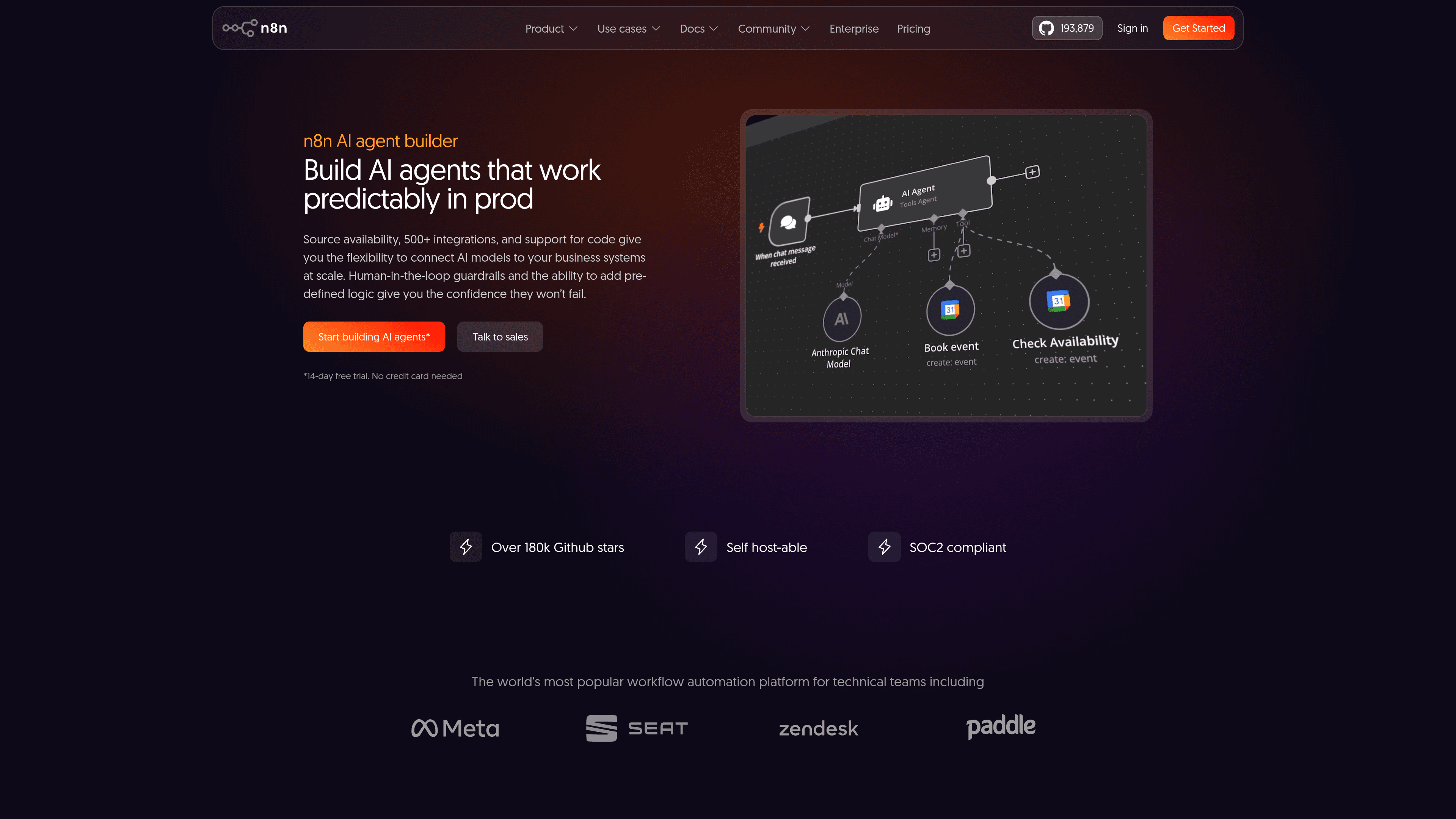 n8n — AI Agent nodes